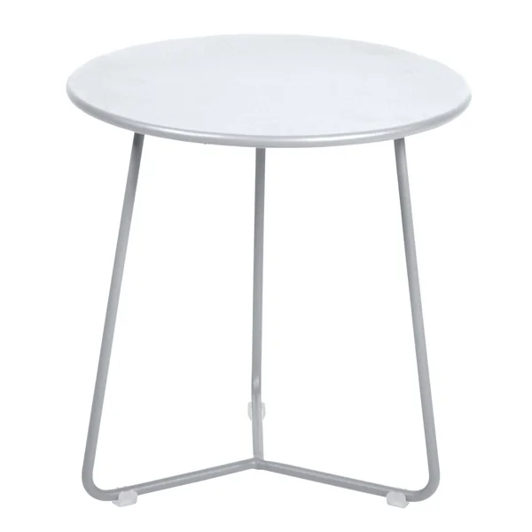 FERMOB Table Basse Ronde Ø34,5 cm Cocotte en Acier - Blanc