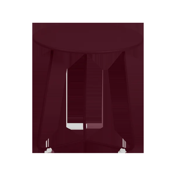 FERMOB Table Basse Ronde Ø34,5 cm Cocotte en Acier - Cerise Noire