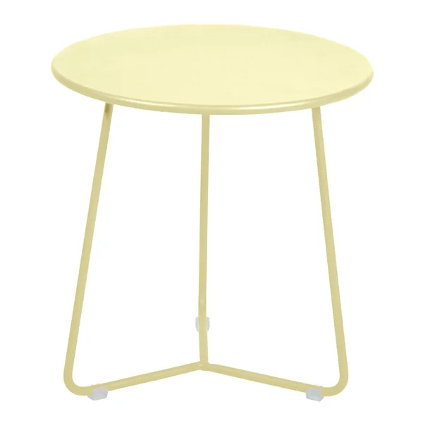 FERMOB Table Basse Ronde Ø34,5 cm Cocotte en Acier - Citron Givré