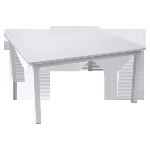 FERMOB Table Carrée 143 x 143 cm Craft en Acier - Blanc