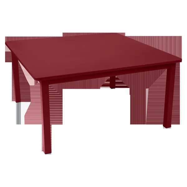 FERMOB Table Carrée 143 x 143 cm Craft en Acier - Piment