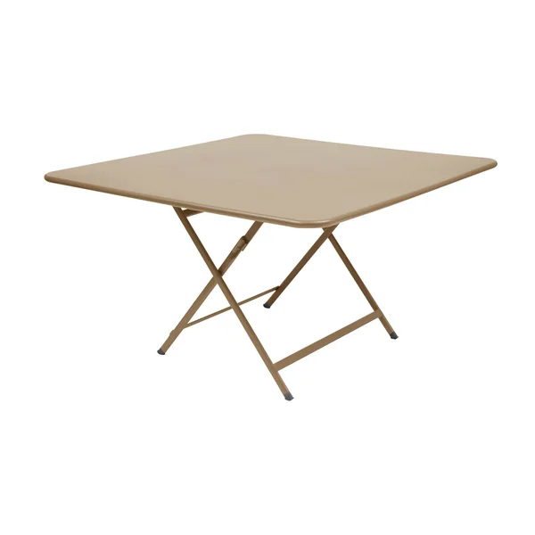FERMOB Table Carrée Pliante 128 x 128 cm Caractère en Acier - Muscade