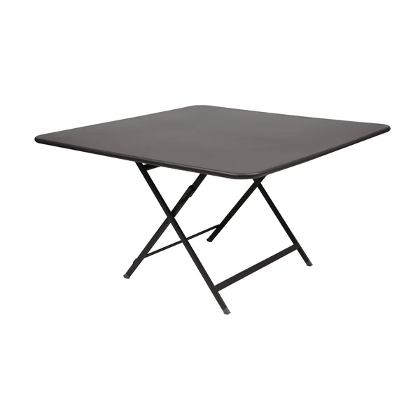 FERMOB Table Carrée Pliante 128 x 128 cm Caractère en Acier - Réglisse
