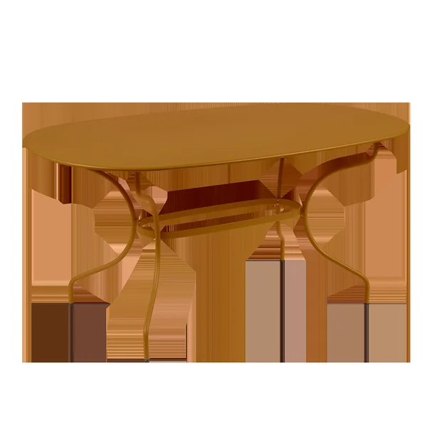 FERMOB Table Ovale 160 x 90 cm Opéra+ en Acier - Pain d'épice