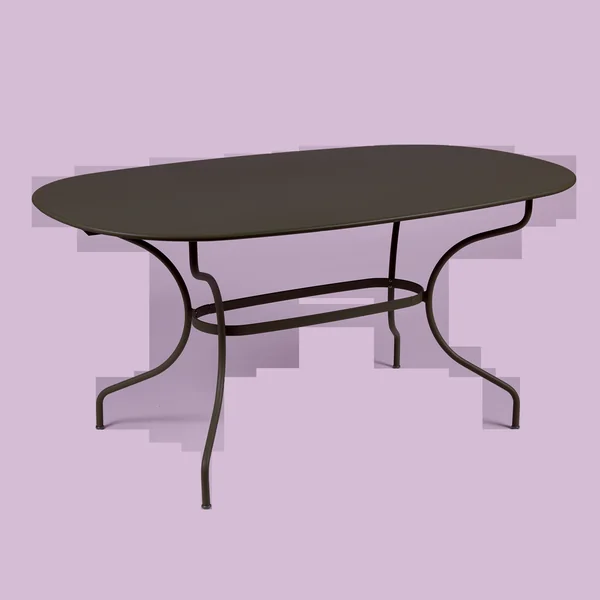 FERMOB Table Ovale 160 x 90 cm Opéra+ en Acier - Tonka