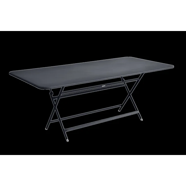FERMOB Table Rectangulaire Pliante 190 x 90 cm Caractère en Acier - Carbone