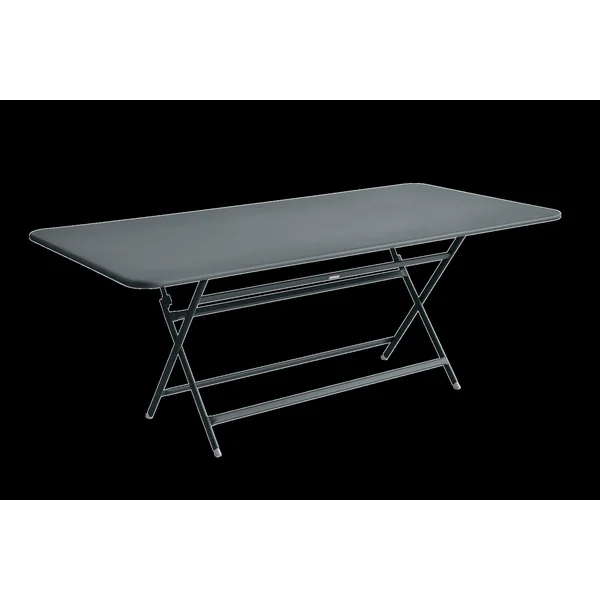 FERMOB Table Rectangulaire Pliante 190 x 90 cm Caractère en Acier - Gris Orage