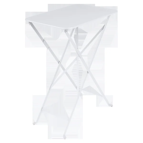 FERMOB Table Rectangulaire Pliante 57 x 37 cm Bistro en Acier - Blanc