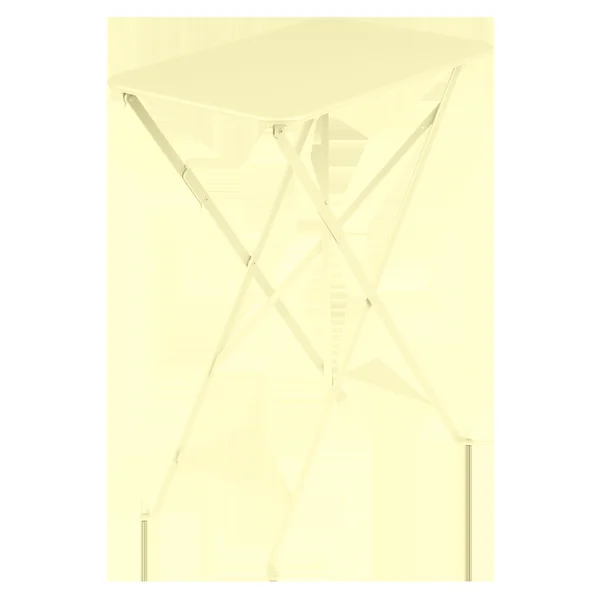 FERMOB Table Rectangulaire Pliante 57 x 37 cm Bistro en Acier - Citron Givré