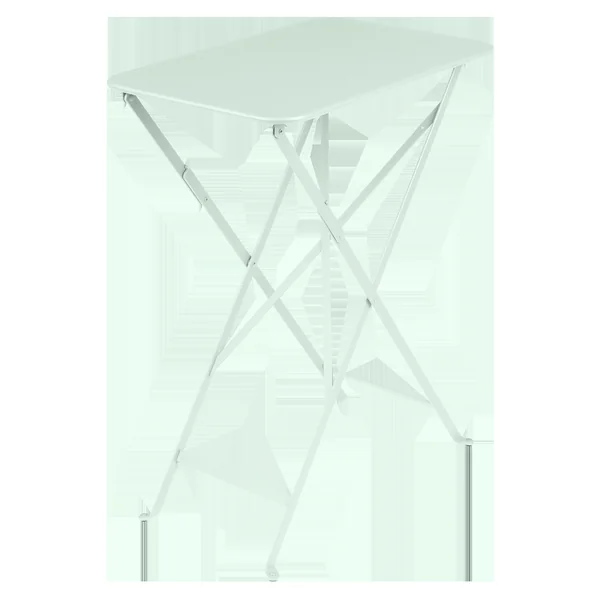 FERMOB Table Rectangulaire Pliante 57 x 37 cm Bistro en Acier - Menthe Glaciale