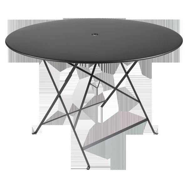 FERMOB Table Ronde Pliante Ø117 cm Bistro en Acier - Réglisse