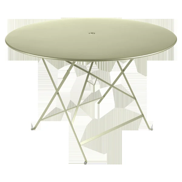 FERMOB Table Ronde Pliante Ø117 cm Bistro en Acier - Tilleul