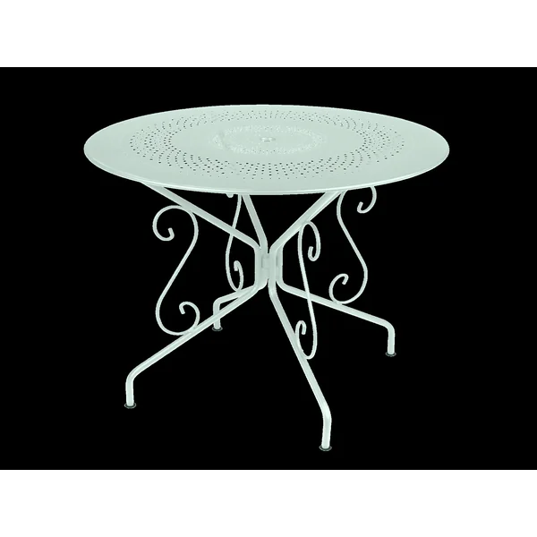 FERMOB Table Ronde Ø96 cm Montmartre en Acier - Menthe Glaciale