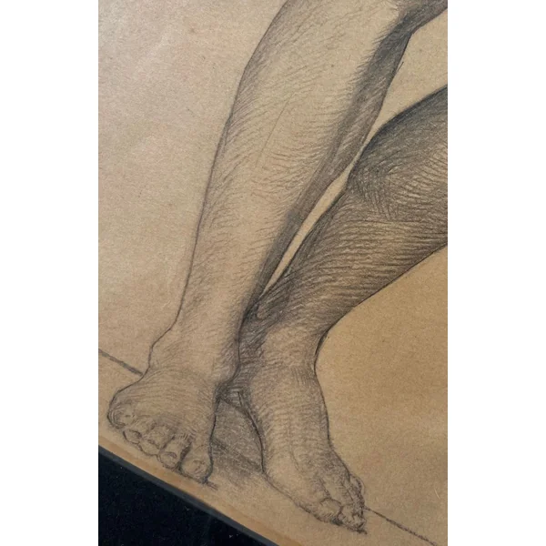 Figure Drawing in Pencil, Male Nude