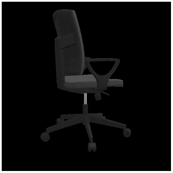 FLOKK Chaise de bureau avec accoudoirs Raya 21S - Gris Anthracite - Roulettes pour sol dur