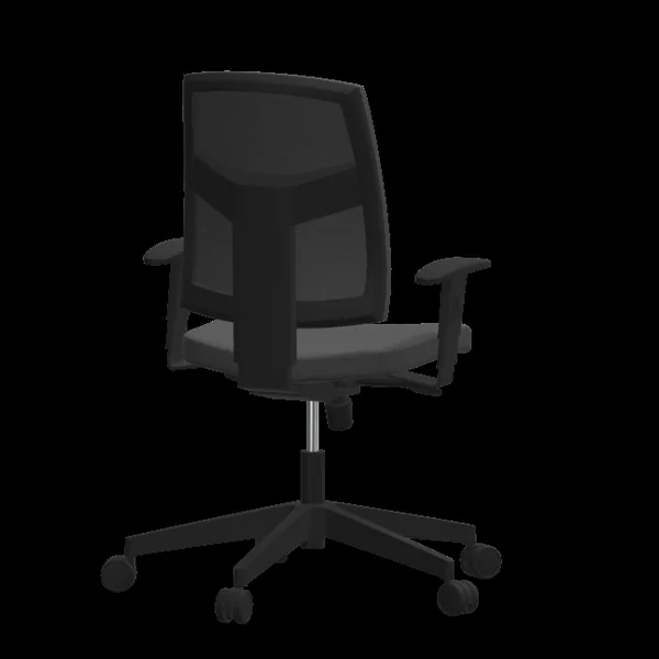 FLOKK Chaise de bureau avec accoudoirs réglables Raya 23S - Gris Anthracite - Roulettes pour sol dur