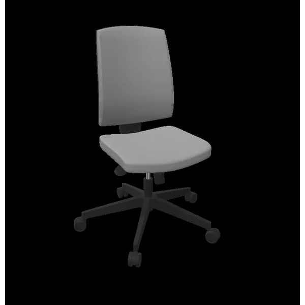 FLOKK Chaise de bureau Raya 21S - Gris - Roulettes pour sol souple
