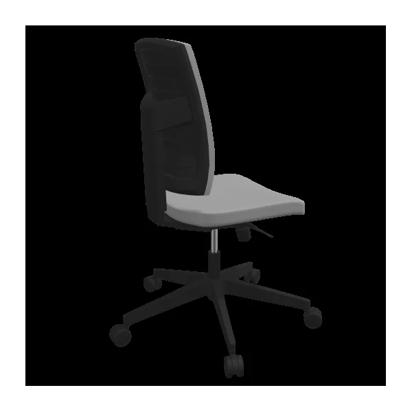 FLOKK Chaise de bureau Raya 21S - Gris - Roulettes pour sol souple