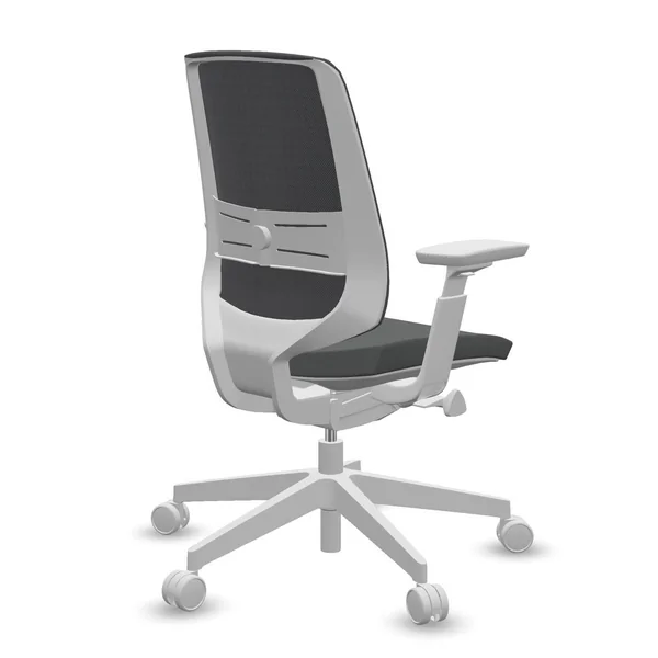 FLOKK Fauteuil de bureau base grise Light Up 250SL - Gris - Roulettes pour sol souple