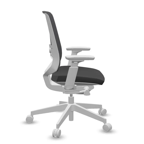 FLOKK Fauteuil de bureau base grise Light Up 250SL - Noir - Roulettes pour sol dur