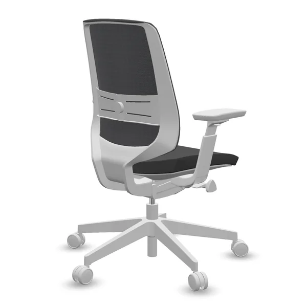 FLOKK Fauteuil de bureau base grise Light Up 250SL - Noir - Roulettes pour sol dur