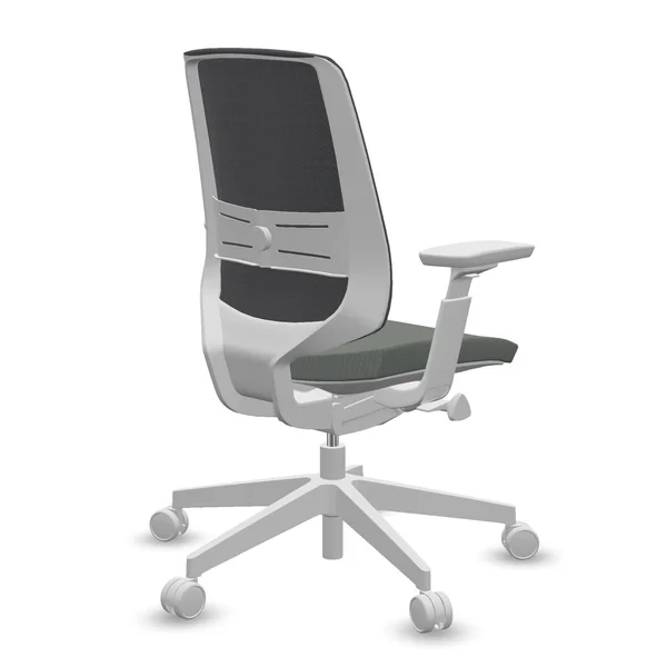 FLOKK Fauteuil de bureau base grise Light Up 250SL - Vert Sauge - Roulettes pour sol dur