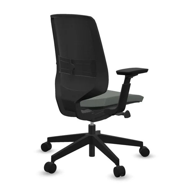 FLOKK Fauteuil de bureau base noire Light Up 250SL - Vert Sauge - Roulettes pour sol dur