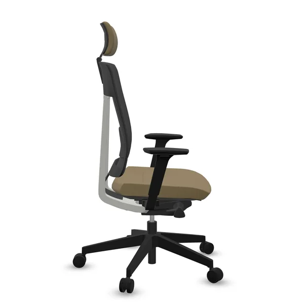 FLOKK Fauteuil de bureau Xenon Net 101SFL - Jaune - Roulettes pour sol dur