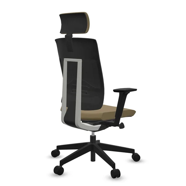 FLOKK Fauteuil de bureau Xenon Net 101SFL - Jaune - Roulettes pour sol dur