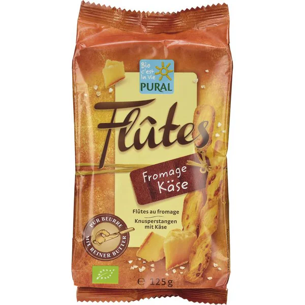 Flûtes croustillantes au fromage PURAL