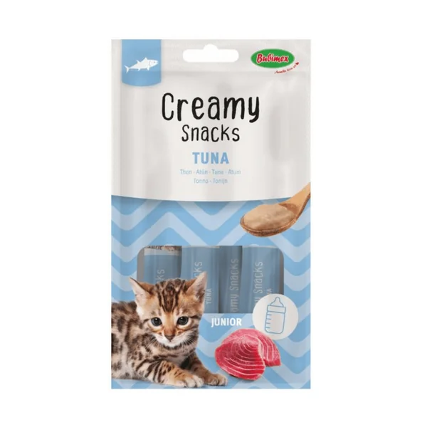 Friandise en crème pour chaton thon Bubimex Creamy x 4 - 60 g