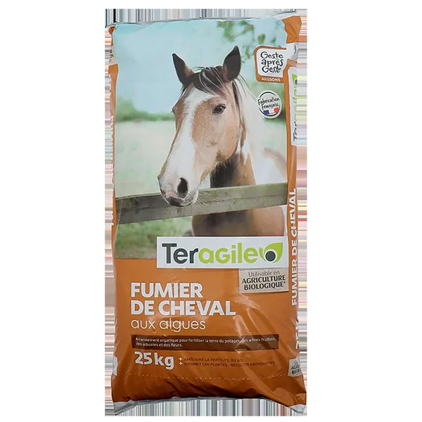 Fumier de cheval aux algues Teragile 25kg TERAGILE