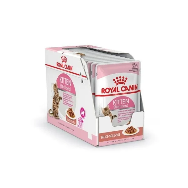Gelée pour chaton stérilisé en sauce Kitten 12x85g