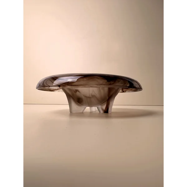 German Art Deco Cloud Glass Bowl around 1930