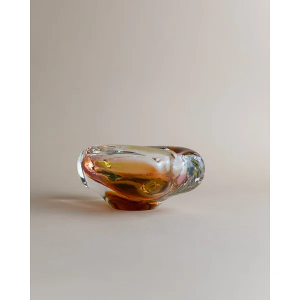 Glass ashtray by Josef Rozinek for Novy Bor