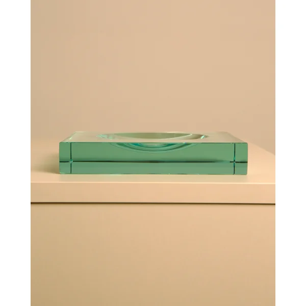 Glass storage compartment by Fontana Arte 70's