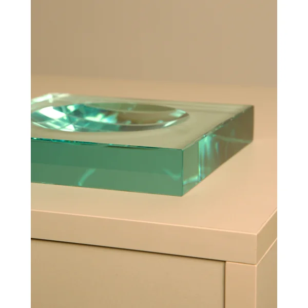 Glass storage compartment by Fontana Arte 70's