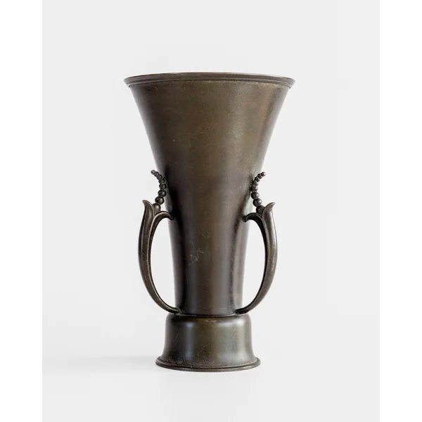 Grace Bronze Vase by Ystad Metall, 1930s