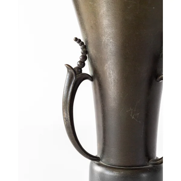 Grace Bronze Vase by Ystad Metall, 1930s