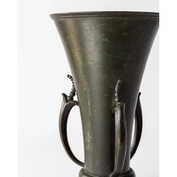 Grace Bronze Vase by Ystad Metall, 1930s