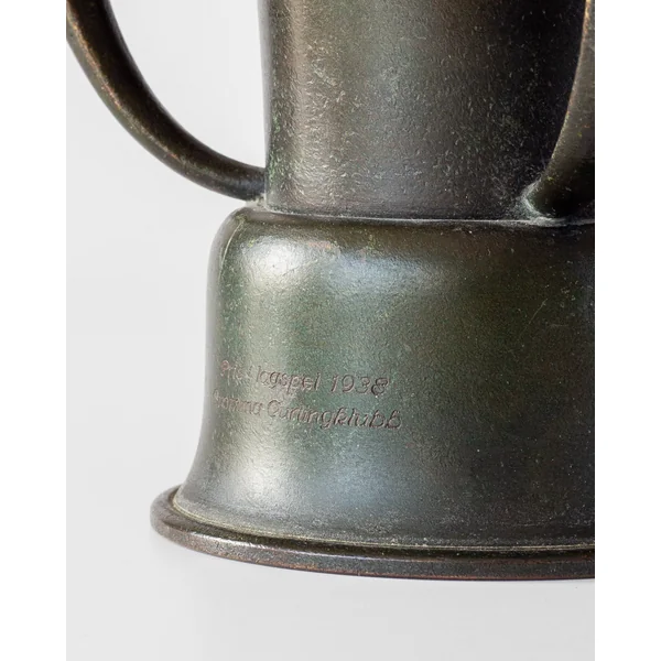 Grace Bronze Vase by Ystad Metall, 1930s