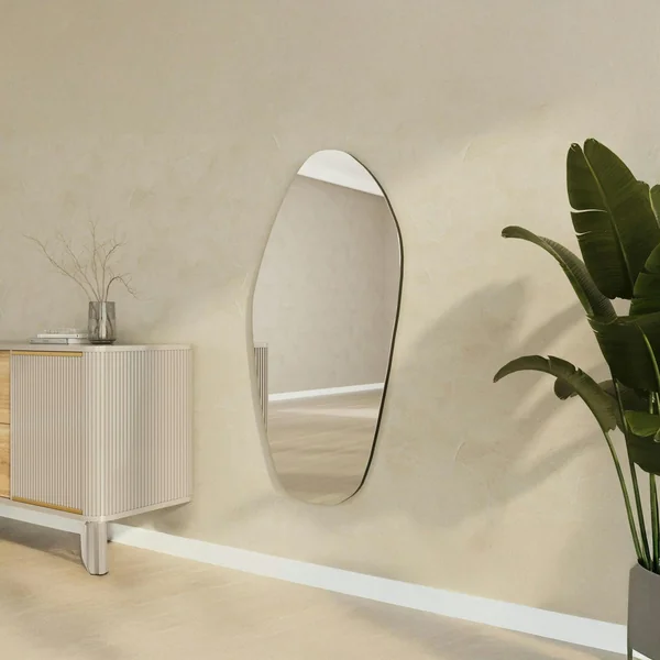 Grand miroir mural organique - forme nature 120 cm CODY