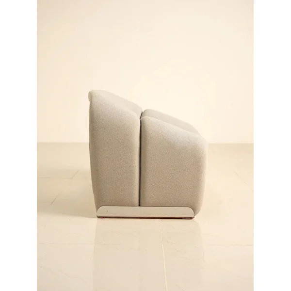 Groovy" F598 Bluish-Grey Armchair by Pierre Paulin for Artifort 70's