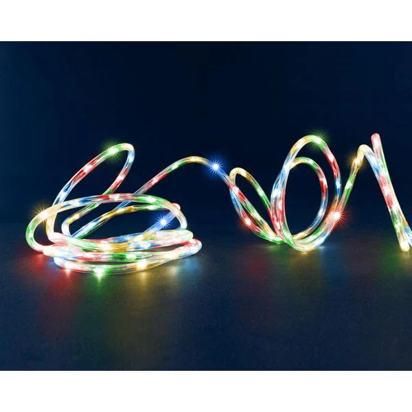 Guirlande lumineuse à 250 micro LED multicolore et tube transparent Fil Lumière® - 7,5 m