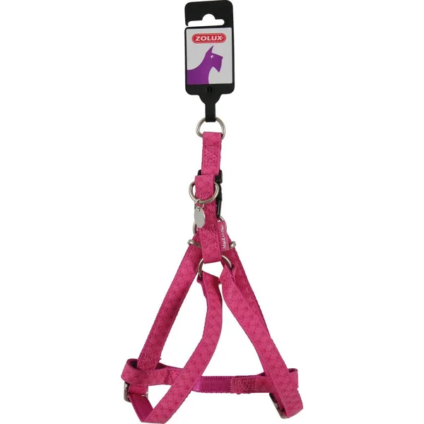 Harnais réglable mc leather chien - 10mm - Fuchsia