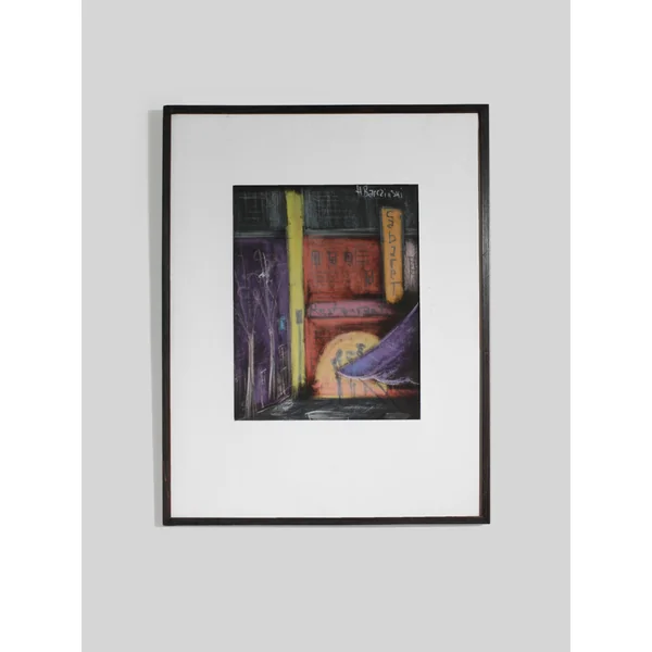 Henryk Barczyński "Paris" In Pastel, 38,5x49,5cm, 1920s