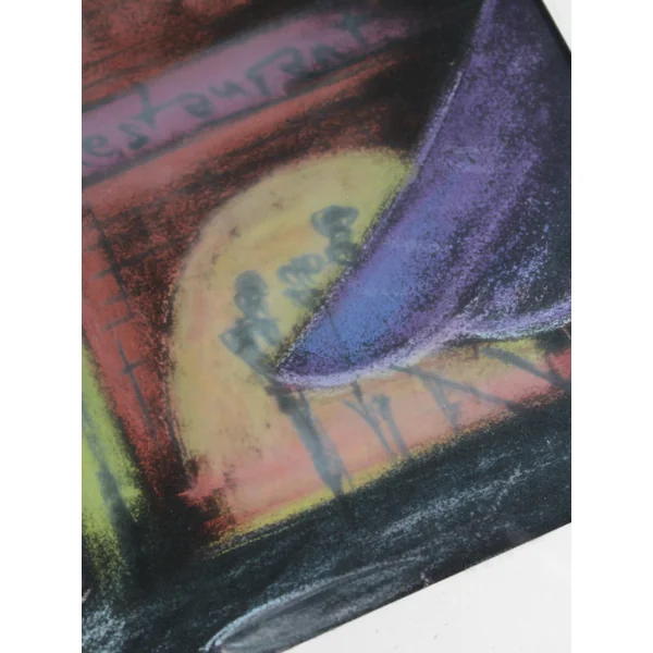 Henryk Barczyński "Paris" In Pastel, 38,5x49,5cm, 1920s