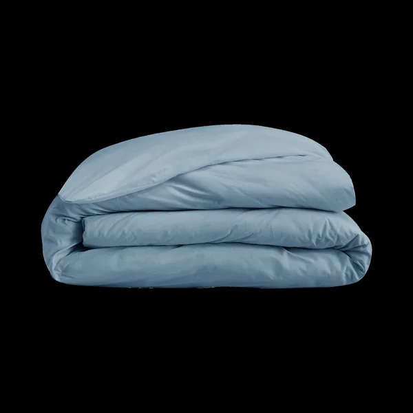 Housse de couette coton bio Fil & Sens - Bleu Gris - 200 x 200 cm