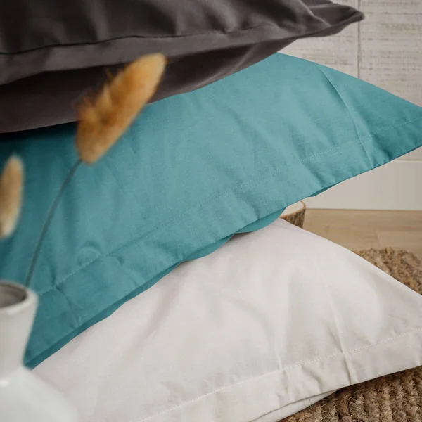 Housse de couette coton bio Fil & Sens - Bleu Lagon - 240 x 220 cm