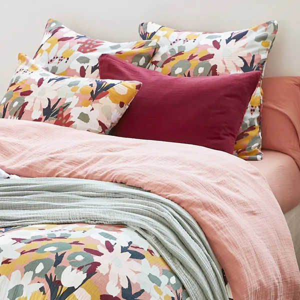 Housse de couette gaze de coton (240 x 220 cm) Azel Multicolore